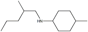 4-methyl-N-(2-methylpentyl)cyclohexan-1-amine Struktur