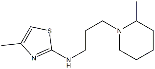 4-methyl-N-[3-(2-methylpiperidin-1-yl)propyl]-1,3-thiazol-2-amine Struktur