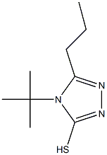 4-tert-butyl-5-propyl-4H-1,2,4-triazole-3-thiol Struktur