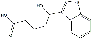 5-(1-benzothiophen-3-yl)-5-hydroxypentanoic acid Struktur