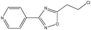 5-(2-chloroethyl)-3-(pyridin-4-yl)-1,2,4-oxadiazole Struktur