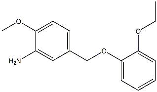 5-(2-ethoxyphenoxymethyl)-2-methoxyaniline Struktur