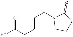 5-(2-oxopyrrolidin-1-yl)pentanoic acid Struktur