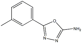 5-(3-methylphenyl)-1,3,4-oxadiazol-2-amine Struktur