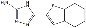 5-(4,5,6,7-tetrahydro-1-benzothiophen-2-yl)-4H-1,2,4-triazol-3-amine Struktur