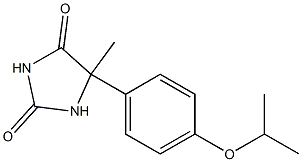 5-(4-isopropoxyphenyl)-5-methylimidazolidine-2,4-dione Struktur