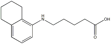 5-(5,6,7,8-tetrahydronaphthalen-1-ylamino)pentanoic acid Struktur