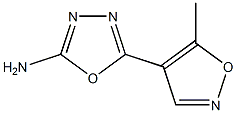 5-(5-methyl-1,2-oxazol-4-yl)-1,3,4-oxadiazol-2-amine Struktur