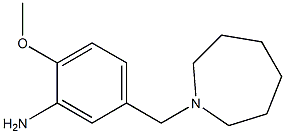 5-(azepan-1-ylmethyl)-2-methoxyaniline Struktur