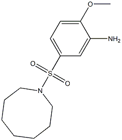 5-(azocane-1-sulfonyl)-2-methoxyaniline Struktur