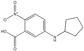 5-(cyclopentylamino)-2-nitrobenzoic acid Struktur