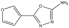 5-(furan-3-yl)-1,3,4-oxadiazol-2-amine Struktur