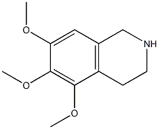 5,6,7-trimethoxy-1,2,3,4-tetrahydroisoquinoline Struktur