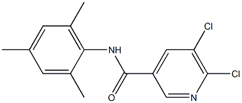 5,6-dichloro-N-(2,4,6-trimethylphenyl)pyridine-3-carboxamide Struktur