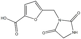 5-[(2,5-dioxoimidazolidin-1-yl)methyl]-2-furoic acid Struktur