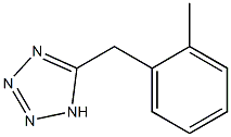 5-[(2-methylphenyl)methyl]-1H-1,2,3,4-tetrazole Struktur