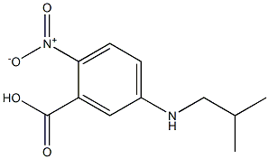 5-[(2-methylpropyl)amino]-2-nitrobenzoic acid Struktur