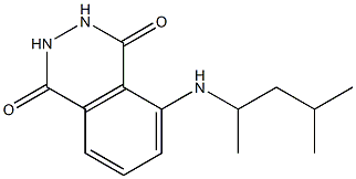 5-[(4-methylpentan-2-yl)amino]-1,2,3,4-tetrahydrophthalazine-1,4-dione Struktur