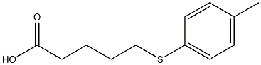 5-[(4-methylphenyl)sulfanyl]pentanoic acid Struktur