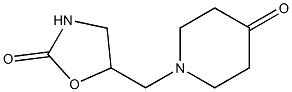 5-[(4-oxopiperidin-1-yl)methyl]-1,3-oxazolidin-2-one Struktur