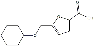 5-[(cyclohexyloxy)methyl]-2-furoic acid Struktur