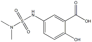 5-[(dimethylsulfamoyl)amino]-2-hydroxybenzoic acid Struktur