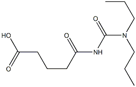 5-[(dipropylcarbamoyl)amino]-5-oxopentanoic acid Struktur