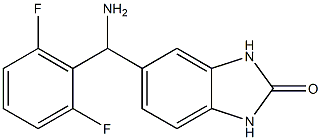 5-[amino(2,6-difluorophenyl)methyl]-2,3-dihydro-1H-1,3-benzodiazol-2-one Struktur