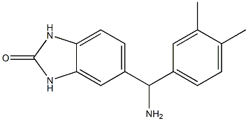 5-[amino(3,4-dimethylphenyl)methyl]-2,3-dihydro-1H-1,3-benzodiazol-2-one Struktur