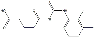 5-{[(2,3-dimethylphenyl)carbamoyl]amino}-5-oxopentanoic acid Struktur