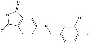 5-{[(3,4-dichlorophenyl)methyl]amino}-2,3-dihydro-1H-isoindole-1,3-dione Struktur