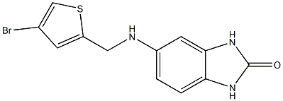 5-{[(4-bromothiophen-2-yl)methyl]amino}-2,3-dihydro-1H-1,3-benzodiazol-2-one Struktur