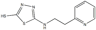 5-{[2-(pyridin-2-yl)ethyl]amino}-1,3,4-thiadiazole-2-thiol Struktur