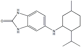 5-{[5-methyl-2-(propan-2-yl)cyclohexyl]amino}-2,3-dihydro-1H-1,3-benzodiazol-2-one Struktur