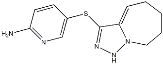 5-{5H,6H,7H,8H,9H-[1,2,4]triazolo[3,4-a]azepin-3-ylsulfanyl}pyridin-2-amine Struktur