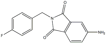 5-amino-2-[(4-fluorophenyl)methyl]-2,3-dihydro-1H-isoindole-1,3-dione Struktur