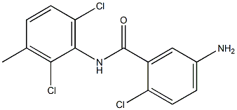 5-amino-2-chloro-N-(2,6-dichloro-3-methylphenyl)benzamide Struktur