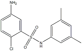 5-amino-2-chloro-N-(3,5-dimethylphenyl)benzene-1-sulfonamide Struktur