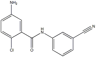 5-amino-2-chloro-N-(3-cyanophenyl)benzamide Struktur