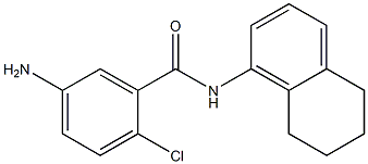 5-amino-2-chloro-N-(5,6,7,8-tetrahydronaphthalen-1-yl)benzamide Struktur