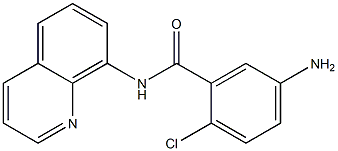 5-amino-2-chloro-N-(quinolin-8-yl)benzamide Struktur