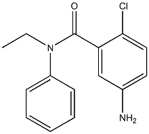 5-amino-2-chloro-N-ethyl-N-phenylbenzamide Struktur