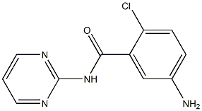 5-amino-2-chloro-N-pyrimidin-2-ylbenzamide Struktur