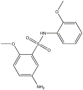 5-amino-2-methoxy-N-(2-methoxyphenyl)benzene-1-sulfonamide Struktur