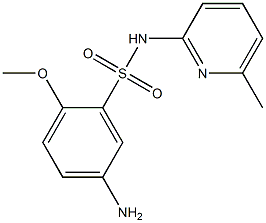 5-amino-2-methoxy-N-(6-methylpyridin-2-yl)benzene-1-sulfonamide Struktur