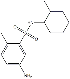 5-amino-2-methyl-N-(2-methylcyclohexyl)benzene-1-sulfonamide Struktur