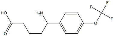 5-amino-5-[4-(trifluoromethoxy)phenyl]pentanoic acid Struktur