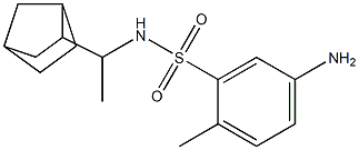 5-amino-N-(1-{bicyclo[2.2.1]heptan-2-yl}ethyl)-2-methylbenzene-1-sulfonamide Struktur