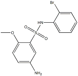 5-amino-N-(2-bromophenyl)-2-methoxybenzene-1-sulfonamide Struktur