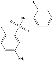 5-amino-N-(2-iodophenyl)-2-methylbenzene-1-sulfonamide Struktur